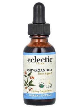 Eclectic Institute,Herb, Ashwagandha, 1 fl oz (30 ml)