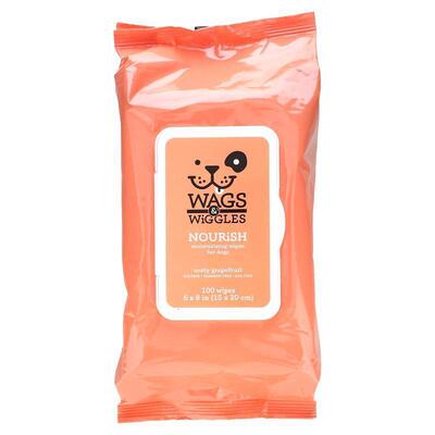 Wags &amp; Wiggles,Nourish, Moisturizing Wipes For Dogs,