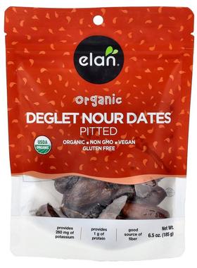 Elan,有机 Deglet Nour枣去核185 克