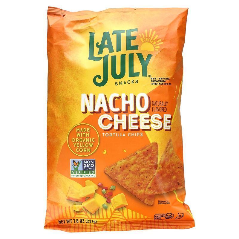 Late July,Snacks, Tortilla Chips, Nacho Cheese, 7.8 oz (221