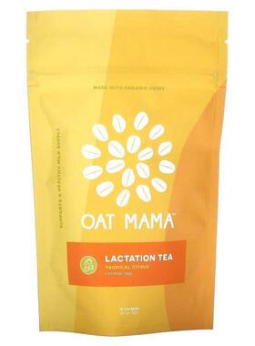 Oat Mama,Lactation Tea, Tropical Citrus, Caffeine Free, 14 T