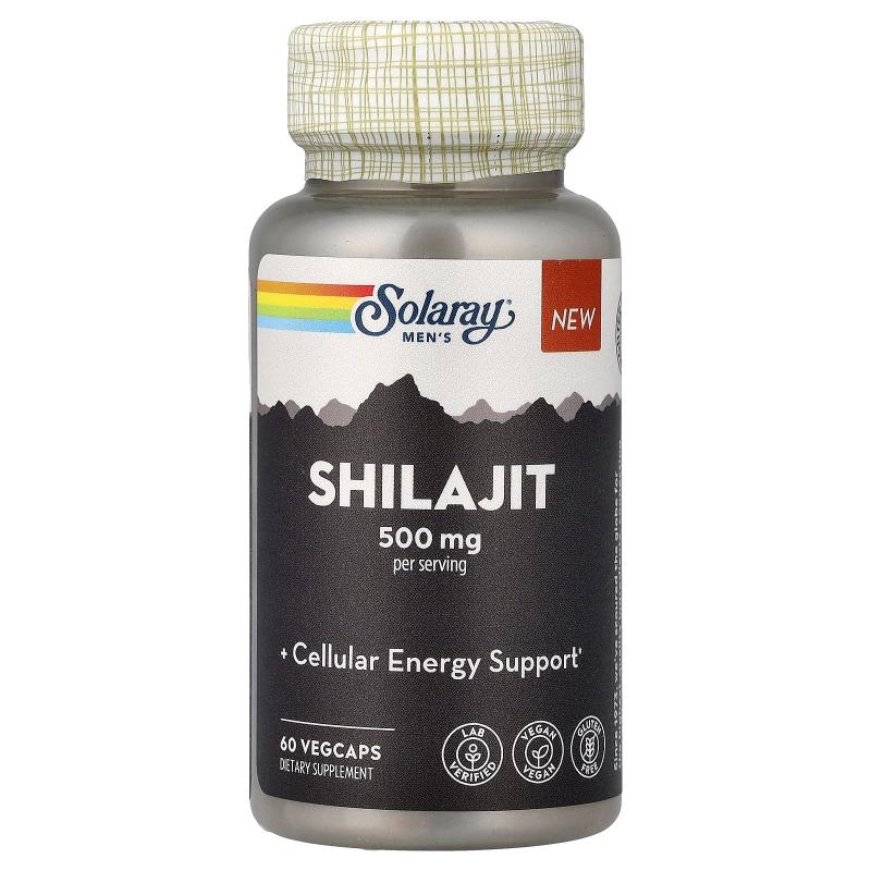 Solaray,Men's Shilajit, 60 VegCaps (250 mg per Capsule)