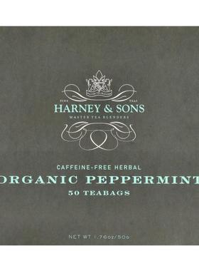 Harney & Sons,Organic Peppermint Herbal Tea, Caffeine-Fr