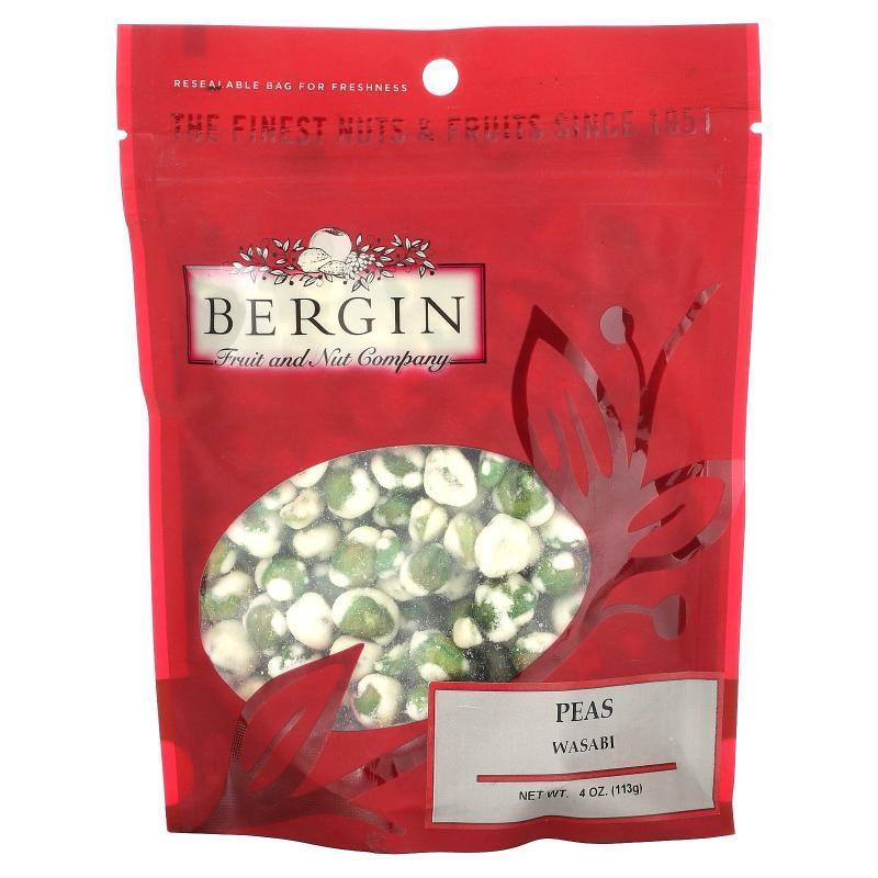 Bergin Fruit and Nut Company,Peas, Wasabi, 4 oz (113 g)