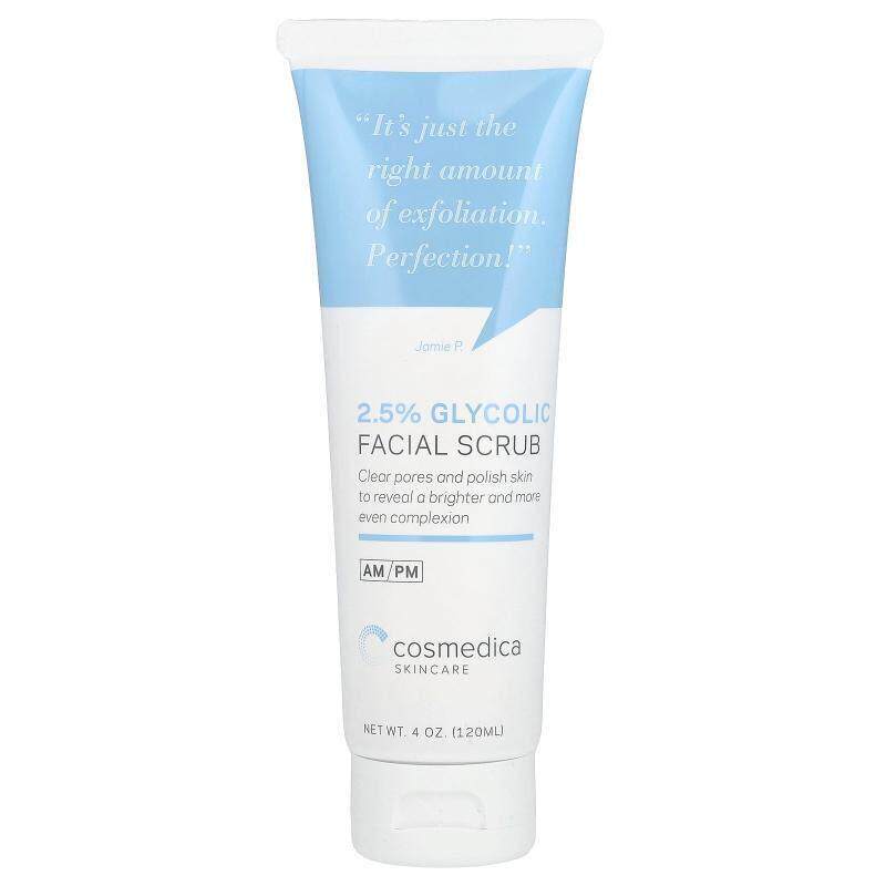 Cosmedica Skincare,2.5%乙醇酸面部磨砂膏，4盎司（120毫升）
