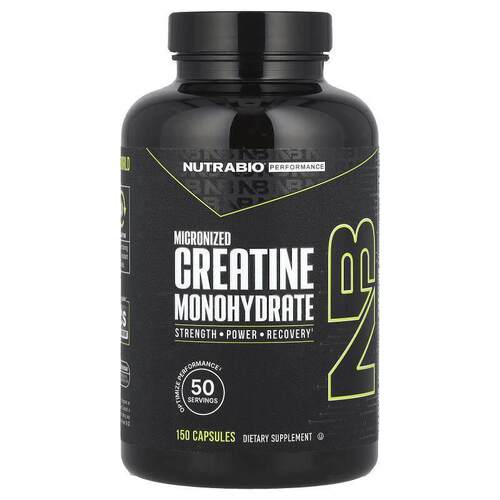 Nutrabio Labs,表现提升，微粒化一水肌酸，2500 毫克，150 粒胶