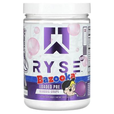 Ryse Supps,Loaded Pre，Bazooka，经典葡萄味，15.5 盎司（438