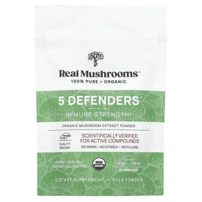 Real Mushrooms,有机，5 Defenders，机体机体防御力，1.59 盎司4