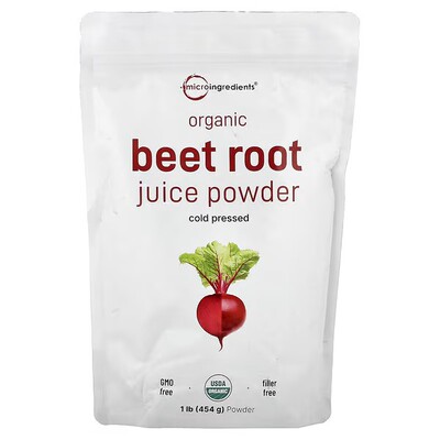 Micro Ingredients,Organic Beet Juice Powder, 1 lb (454 g)