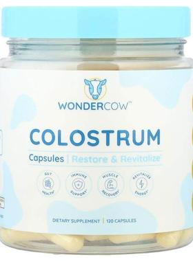 Wondercow,初乳胶囊，120 粒