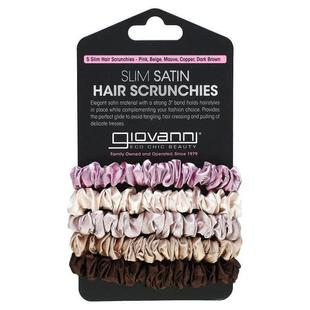 Hair Scrunchies Pink 乔凡尼 Mauve Satin Beige Coppe Slim