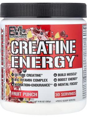 EVL,Creatine Energy™, Fruit Punch, 9.95 oz (282 g)