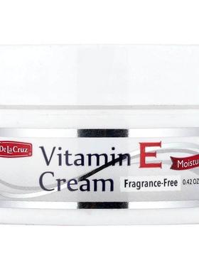 De La Cruz,Vitamin E Cream, Fragrance-Free, 0.42 oz (12 g)