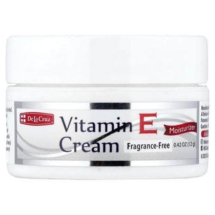 De La Cruz,Vitamin E Cream, Fragrance-Free, 0.42 oz (12 g)