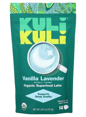 Kuli Kuli,有机 SuperFood 拿铁，香草薰衣花草，2.67 盎司（75.7