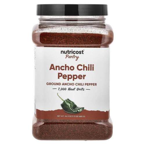 Nutricost,Pantry, Ancho Chili Pepper, 24.3 oz (680 g)