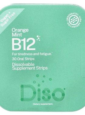 Diso,B12, Orange Mint, 30 Oral Strips