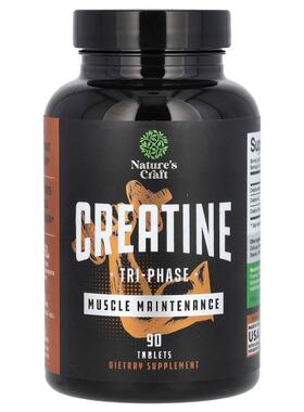 Natures Craft,Creatine, Tri-Phase, 90 Tablets