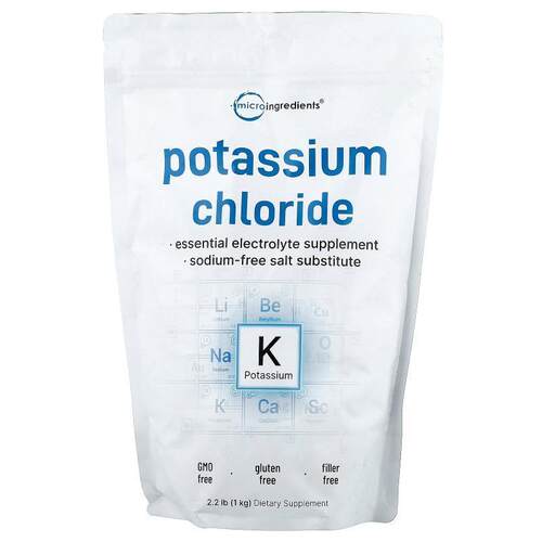Micro Ingredients,Potassium Chloride, 2.2 lb (1 kg)