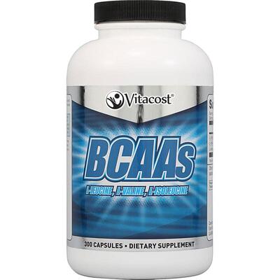 Vitacost,BCAAs L-Leucine, L-Valine, L-Isoleucine, 2400 mg pe