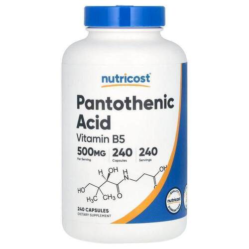 Nutricost,Pantothenic Acid, Vitamin B5
