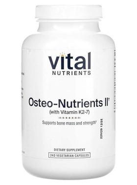 Vital Nutrients,Osteo-Nutrients II with Vitamin K2-7