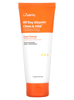 Jumiso,全天维生素清洁温和洁面乳，5.07 液量盎司（150 毫升）