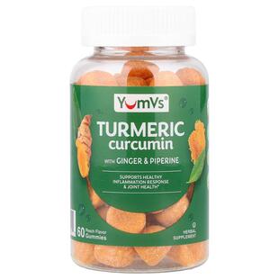 YumVs,Turmeric Curcumin With Ginger & Piperine Gummies,