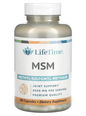 LifeTime Vitamins,MSM, 1,000 mg , 180 Capsules