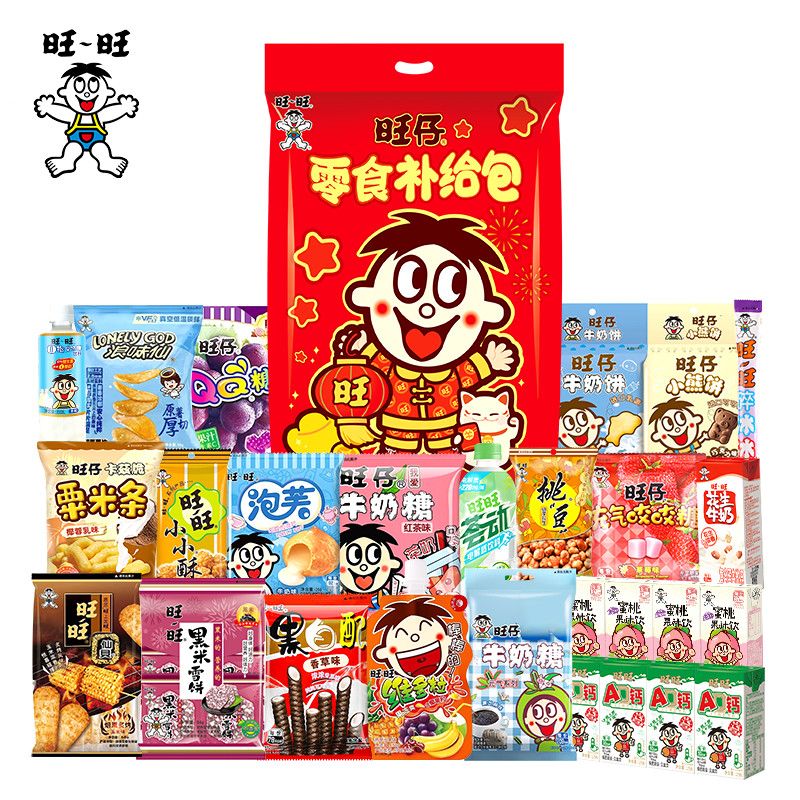 旺仔零食补给包年货巨型豪华大礼包团购年货礼品