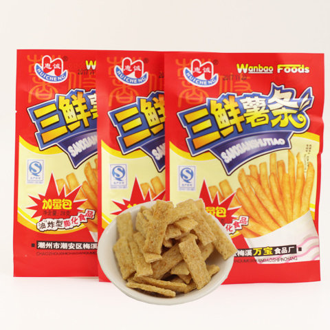 惠诚三鲜薯条8090后怀旧经典零食品椒盐休闲土豆条薯条