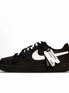 【定制球鞋】 Nike Court Vision 1 板鞋 黑桃契约 DH2987-002