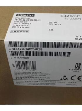 6ES7216-2AD23-0XB8西门子S7-200CPU模块6ES72162AD230XB8现货议