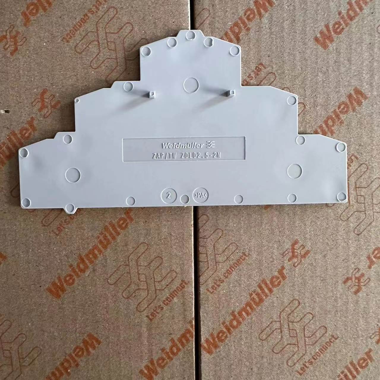 ZAP/TW ZDLD2.5-2N 魏德米勒三层弹簧式端子排挡板隔片1782340000