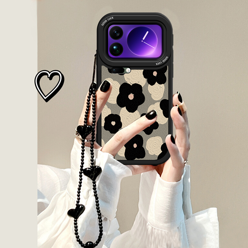 适用小米17系列花朵防摔手机壳