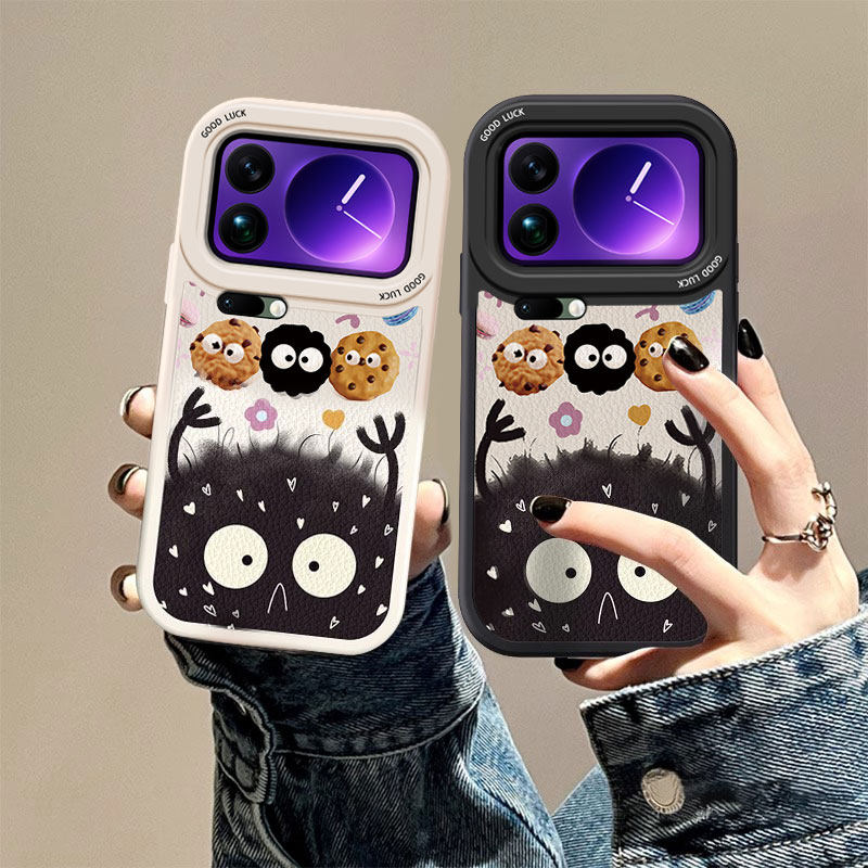 饼干煤球适用小米17Promax手机壳15新款mi14pro挂绳13硅胶12防摔11pro女14ultra液态10好看c9高级8可爱保护套