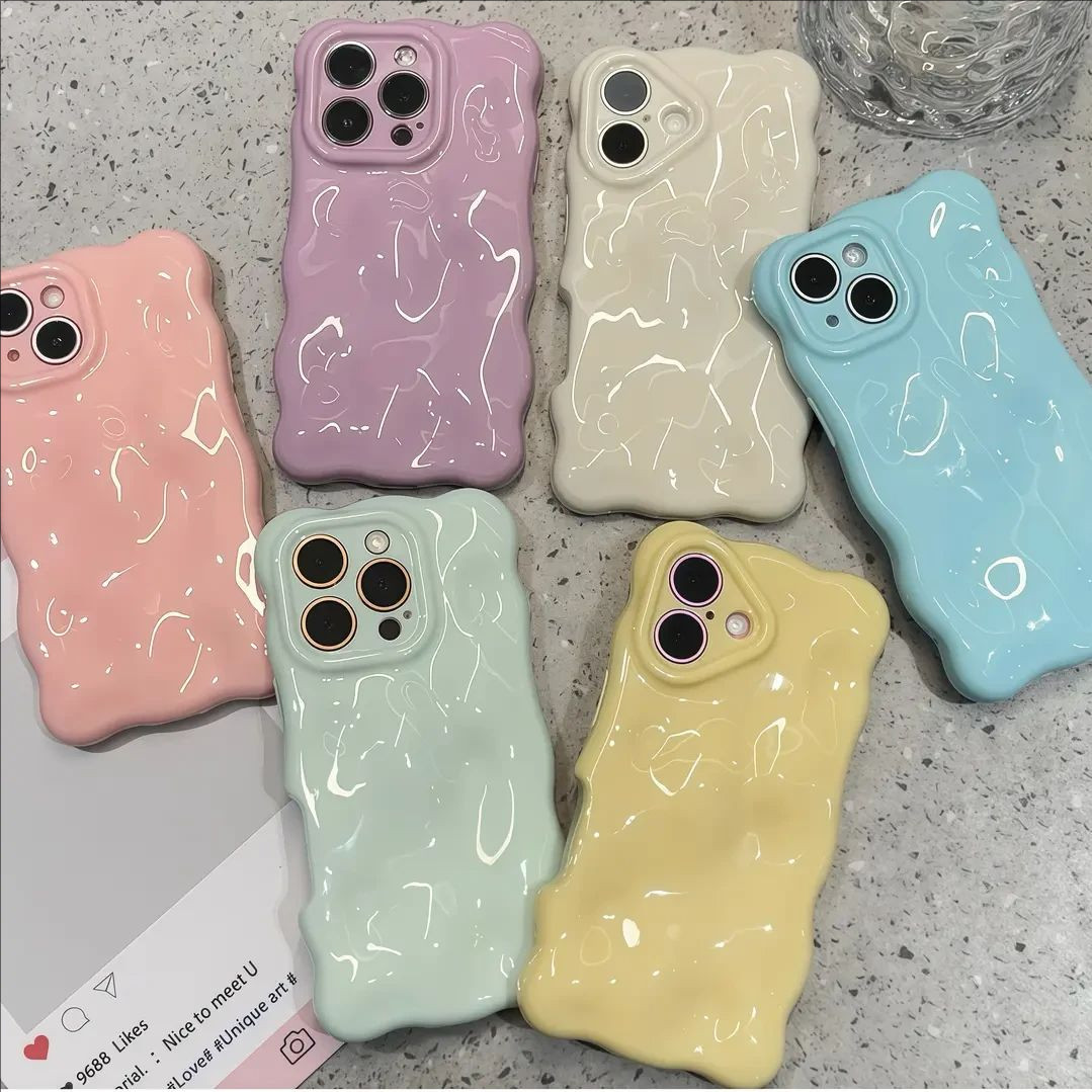 波浪云朵适用苹果17手机壳iphone16新款15高级ip14plus陨石简约全包专用女13好看12硅胶11promax防摔保护套8