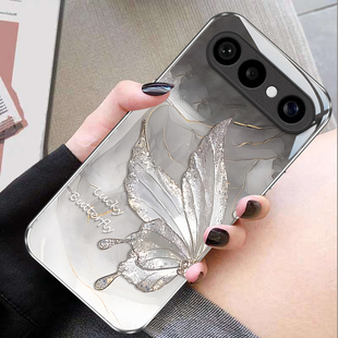 适用VIVOS50Promini手机壳s20新款 S19高级18玻璃17小众S16水墨蝴蝶防摔S15硅胶S12e简约S10新年S9硬S7保护套