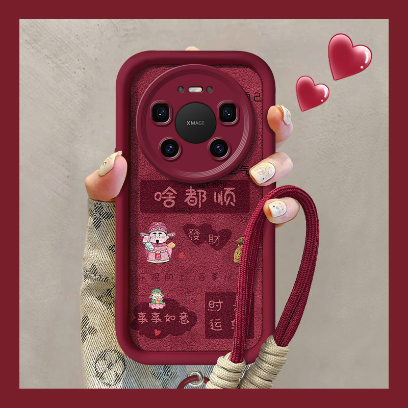 适用华为mate80系列财神防摔壳