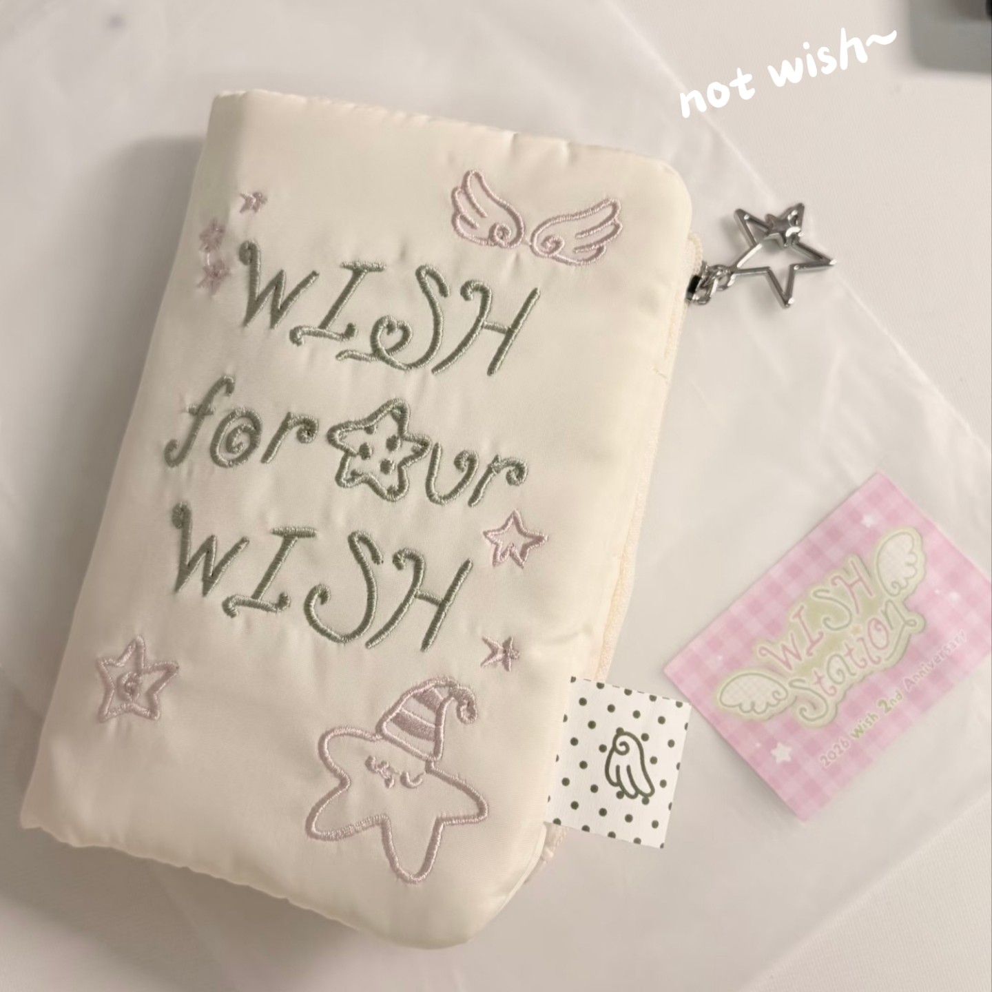 韩版notwish星星刺绣护照夹多功能卡包ins旅行可携式票根证件收纳