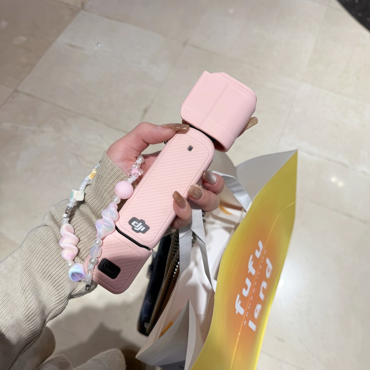 适用大疆pocket4保护套硅胶保护壳云台运动相机配件全包防摔防蹭
