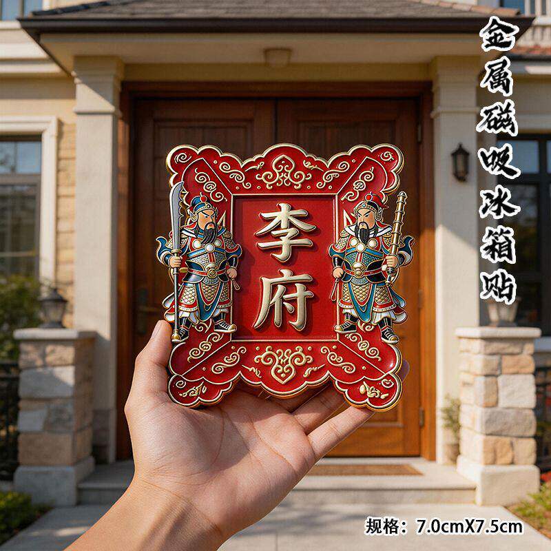 李府门神金属冰箱贴中式国风伴手礼家居装饰个性好物首选佳选优选