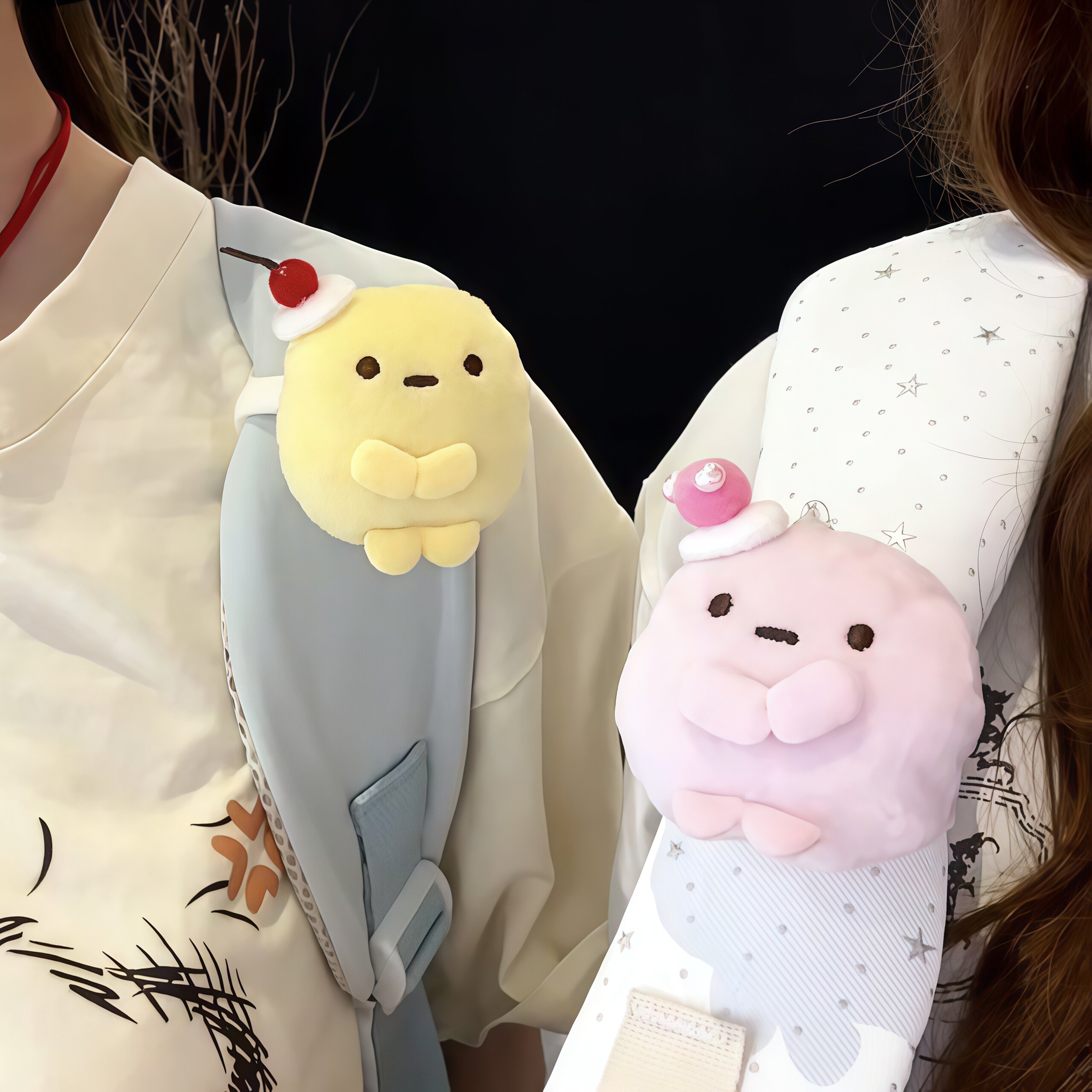 角落生物书包肩带挂件情侣可爱双人背包挂饰毛绒玩偶背带公仔配饰