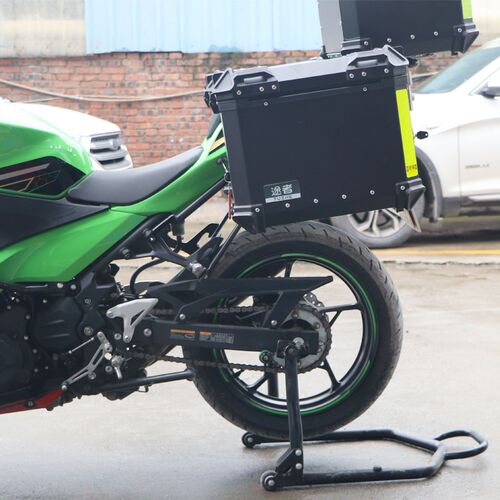 适用于川崎EX400G边箱尾箱KawasaAki ninja 400防水快拆改装后备