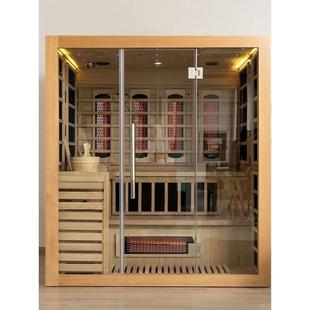 家用干湿一体桑拿房汗蒸房单人双人远红外纳米光波房全身发汗蒸汽