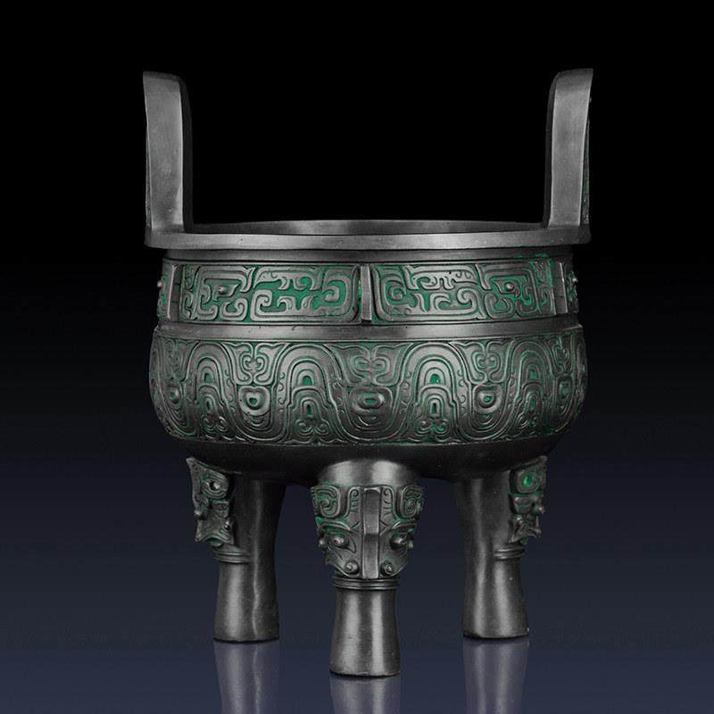 纯黄铜克鼎摆件办公室招财铜鼎客厅装饰品青铜器摆件家用铜鼎香炉,家居饰品,装饰摆件,淘宝优惠券,粉丝福利购,淘宝优惠卷