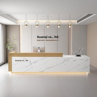 现代简约大型酒店公司美容院健身房前台接待服务台店铺收银台吧台