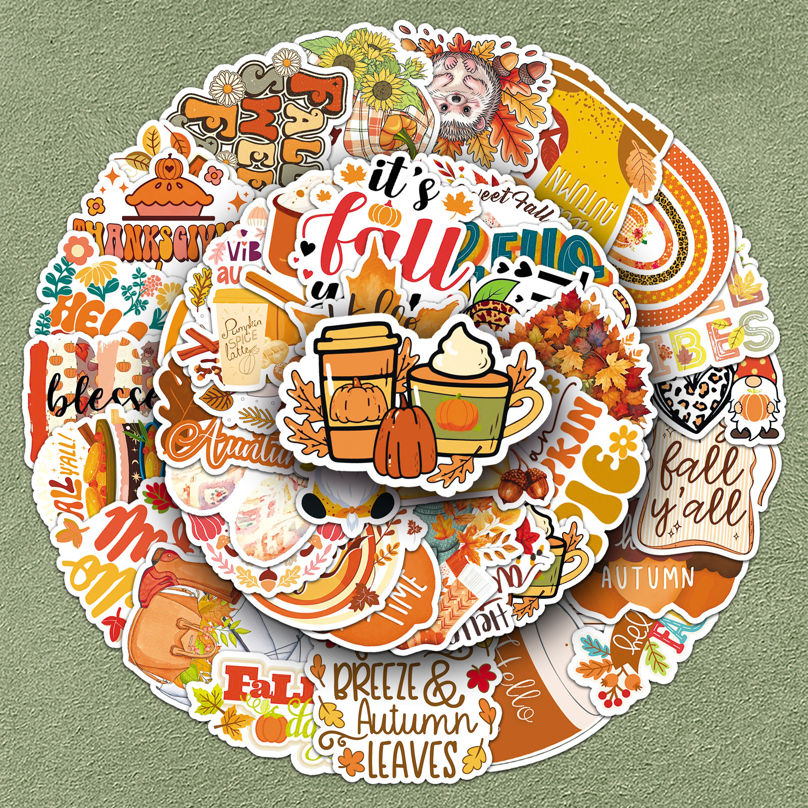 HAPPYFALL创意贴纸秋天小元素