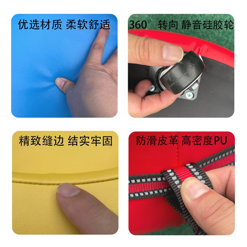 软体手拉车儿童轮胎车幼儿园户外体育运动玩具感统训练器材滑板车