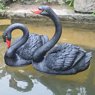 花园庭院流水喷泉装饰品 浮水天鹅模型 景区房地产美陈雕塑工艺品